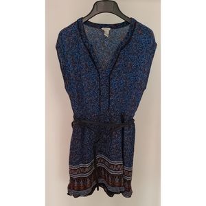 Floral dress with belt